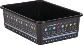 Chalkboard Brights Large Plastic Storage Bin