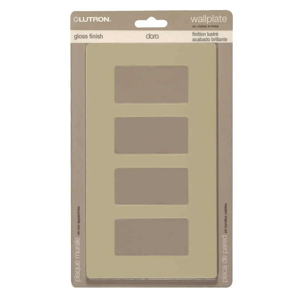 CLARO 4 GANG WALLPLATE IV