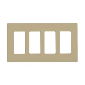 CLARO 4 GANG WALLPLATE IV
