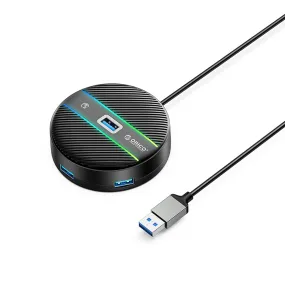 [CLEARANCE] ORICO 4-IN-1 USB HUB 5GBPS RGB (0.3M,1.8M) USB-A Cable with 4-Port USB 3.0 | Windows, Linux & macOS Support | for PCs, Computer Desktops & Laptops | USB Hubs & Docking Stations | YSR2-U3