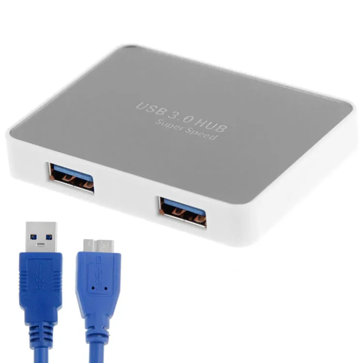 CR-H302 Mirror Surface 4 Ports USB 3.0 Super Speed 5Gbps HUB   60cm USB 3.0 Transmission Cable