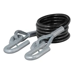 CURT 70008 Replacement 84in. x 3/8in. Diameter Tow Bar Safety Cable with Hooks (7;500 lbs)