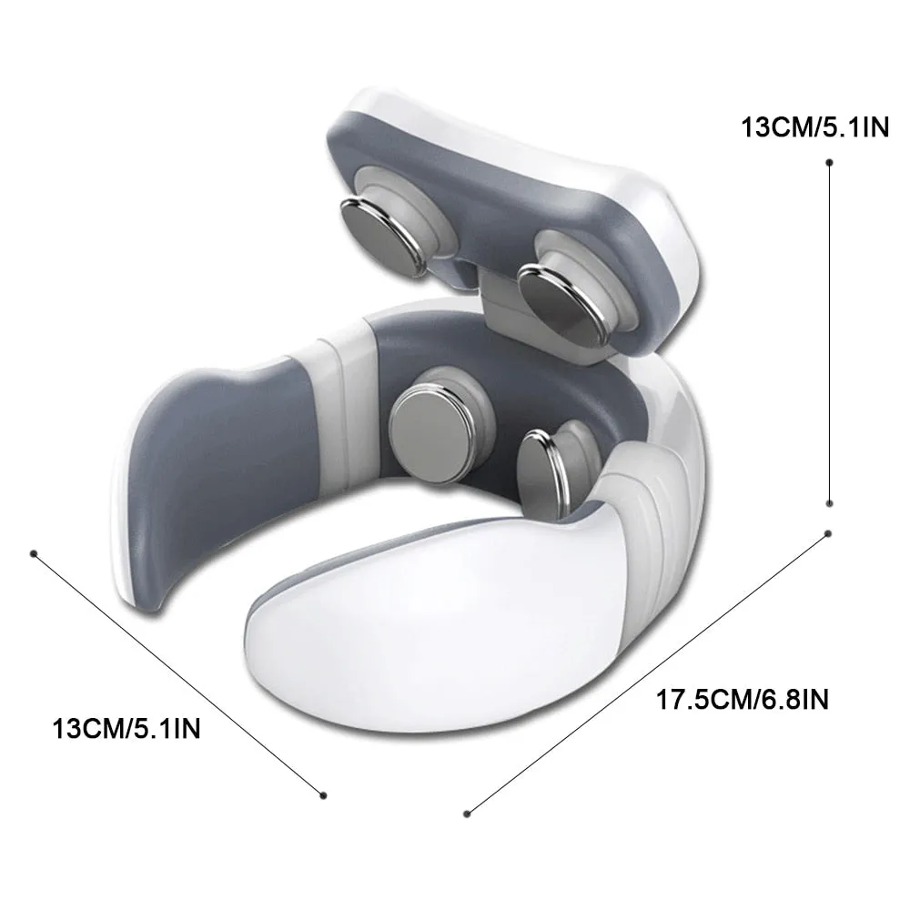 Electric Neck Massager Magnetic Pulse 6 Modes Back Power Control Far Infrared Heating Pain Relief Health Care Neck Relaxation