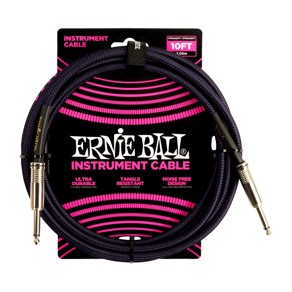 Ernie Ball Braided 10ft Instrument Cable