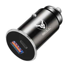 Fast Charging Dual Port C Type USB Car Charger With PD Technology