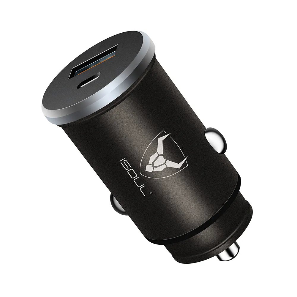 Fast Charging Dual Port C Type USB Car Charger With PD Technology