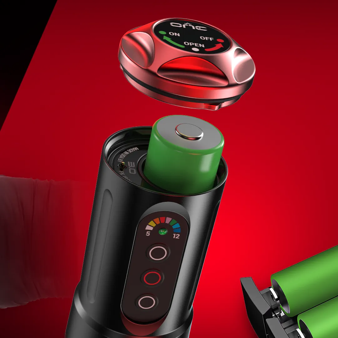 FK Irons ONE Tattoo Machine with Drop in Battery — The Wonder— 4.0mm Stroke