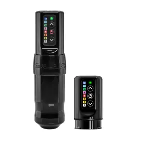 FK Irons Spektra Flux Stealth with 2 PowerBolt Wireless Tattoo Machine