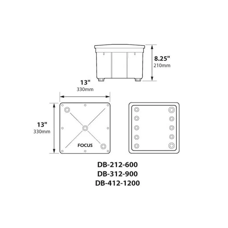 Focus Industries DB Series 900W Magnetic Transformer (2 core)