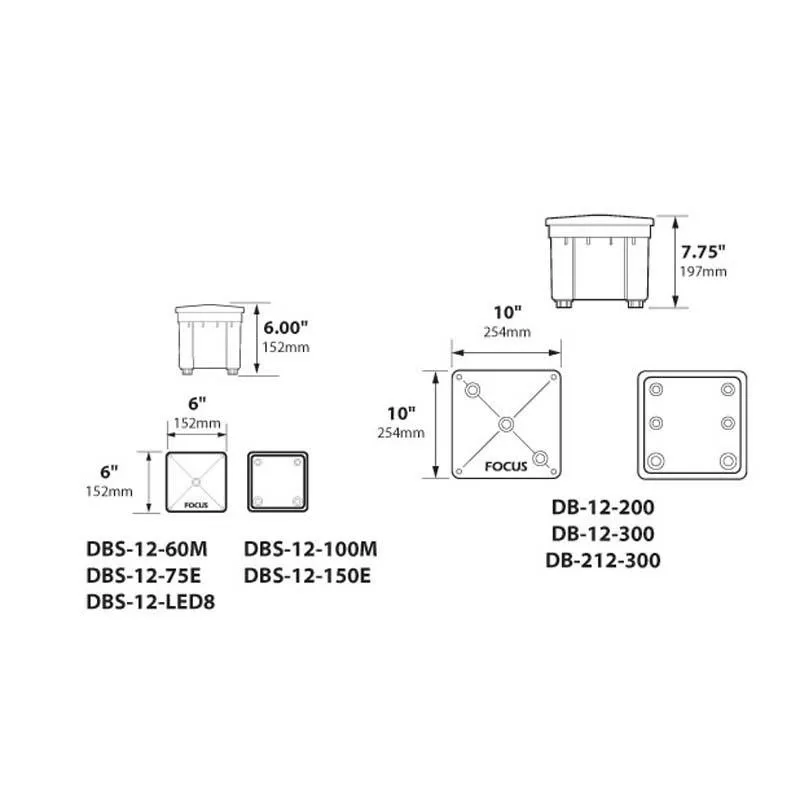 Focus Industries DBS-12 Electronic Halogen Transformer