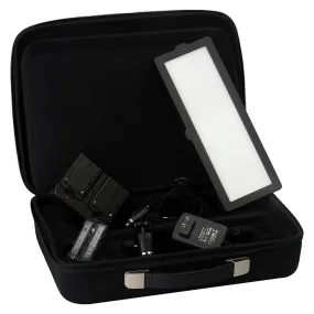 Fotodiox Pro FlapJack LED Edge Light C-200L - 4x11-Inch Long Rectangle Ultrathin, Ultrabright Professional Daylight LED Dimmable Photo/Video Light Kit with Case, Battery and Charger