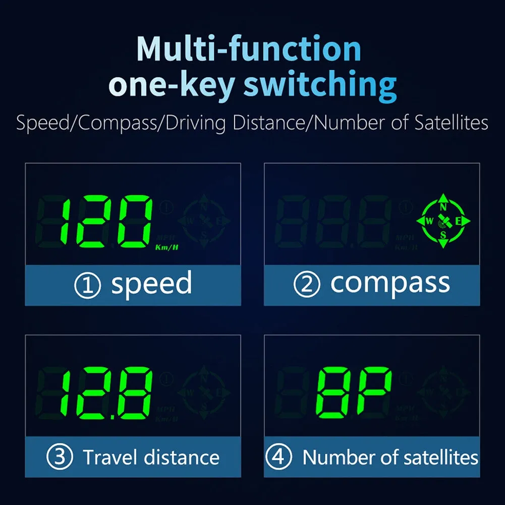G7 Car Hud GPS Head Up Display Projector Digital Overspeed