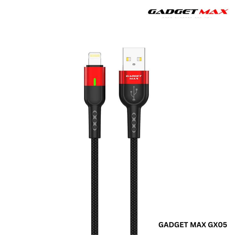 GADGET MAX GX05 lightning Auto Disconnect Data Cable(2.4A) - Black