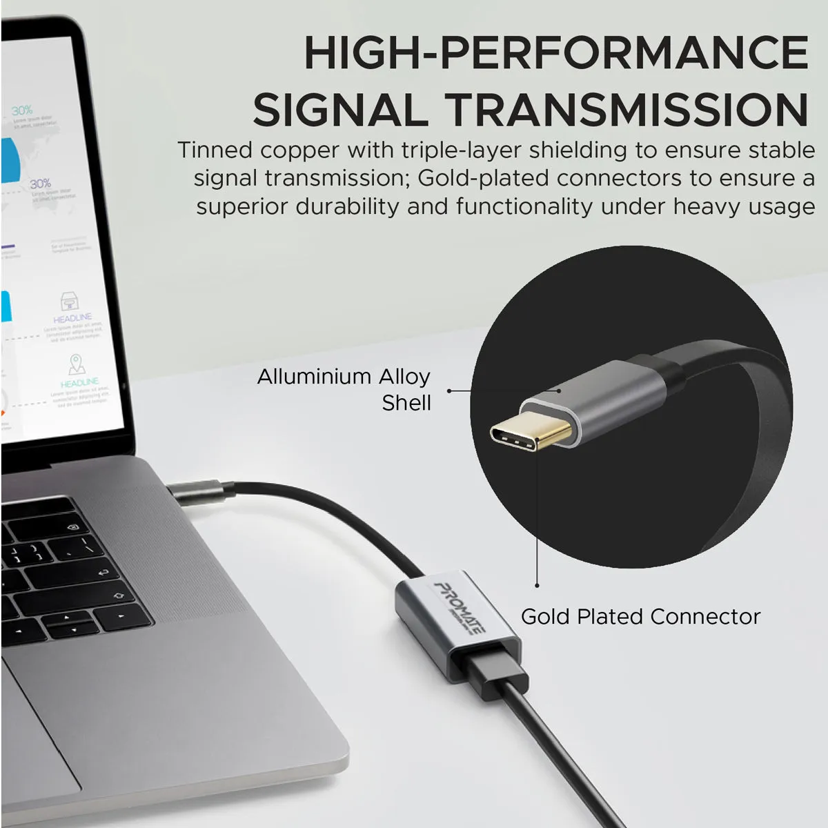 High Definition USB-C to HDMI® Adapter