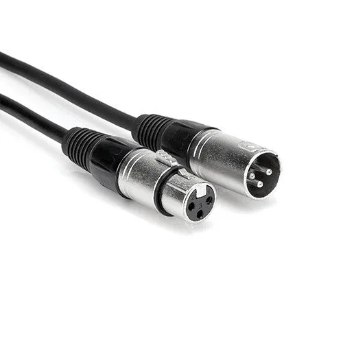 Hosa DMX-305 3-Pin XLR Male to 3-Pin XLR Female DMX512 Cable (5')