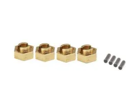Hot Racing Brass Stock Wheels hub 7mm hex SCX24