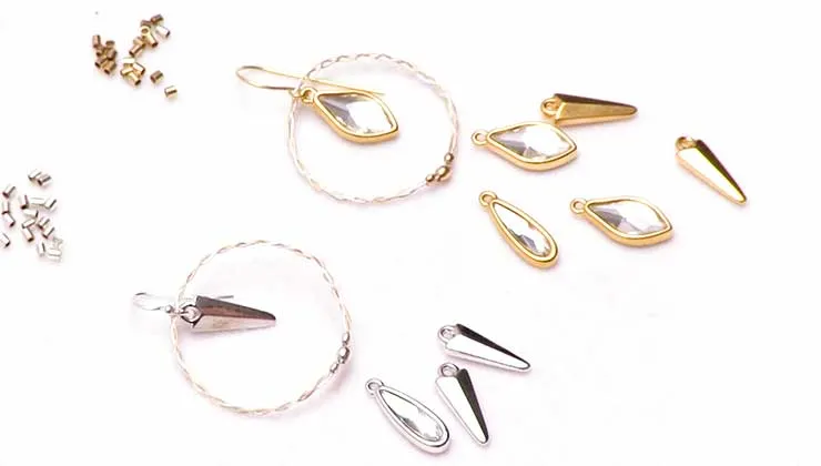How to Make a Braided Soft Flex Charm Earring by Sara Oehler