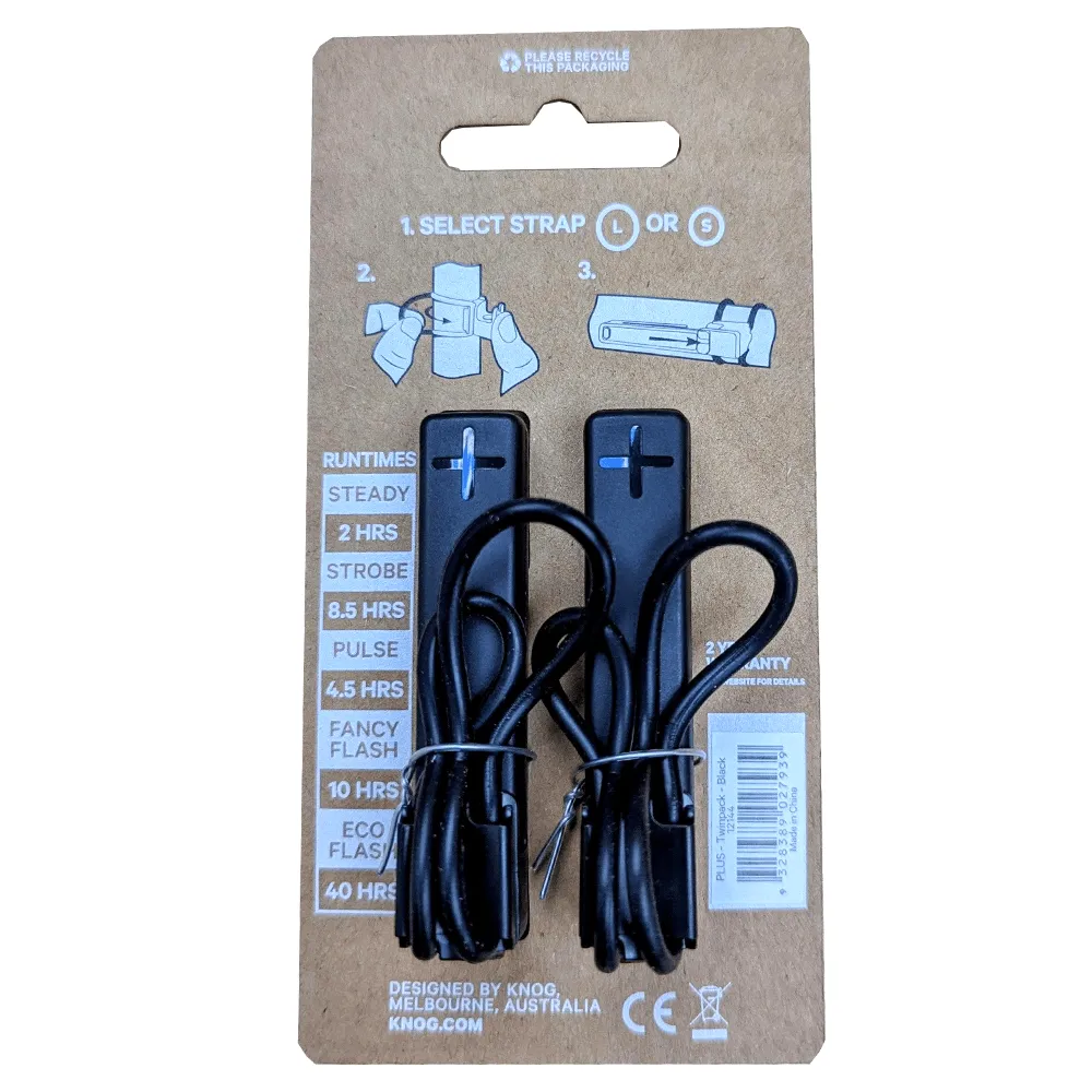 Knog Plus Twinpack - Black