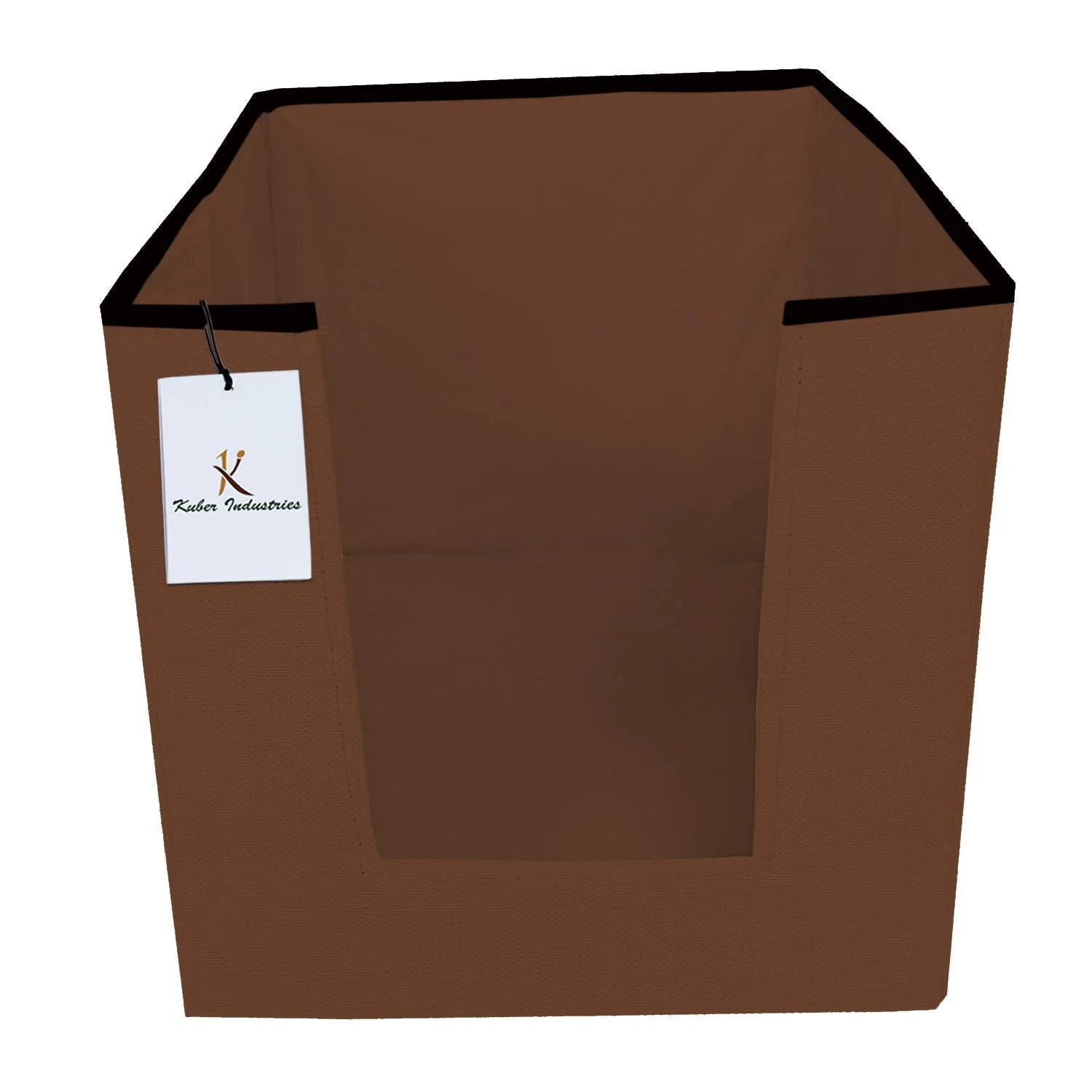 Kuber Industries 4 Piece Non Woven Shirt Stacker Wardrobe Organizer Set, Brown-CTLTC31838