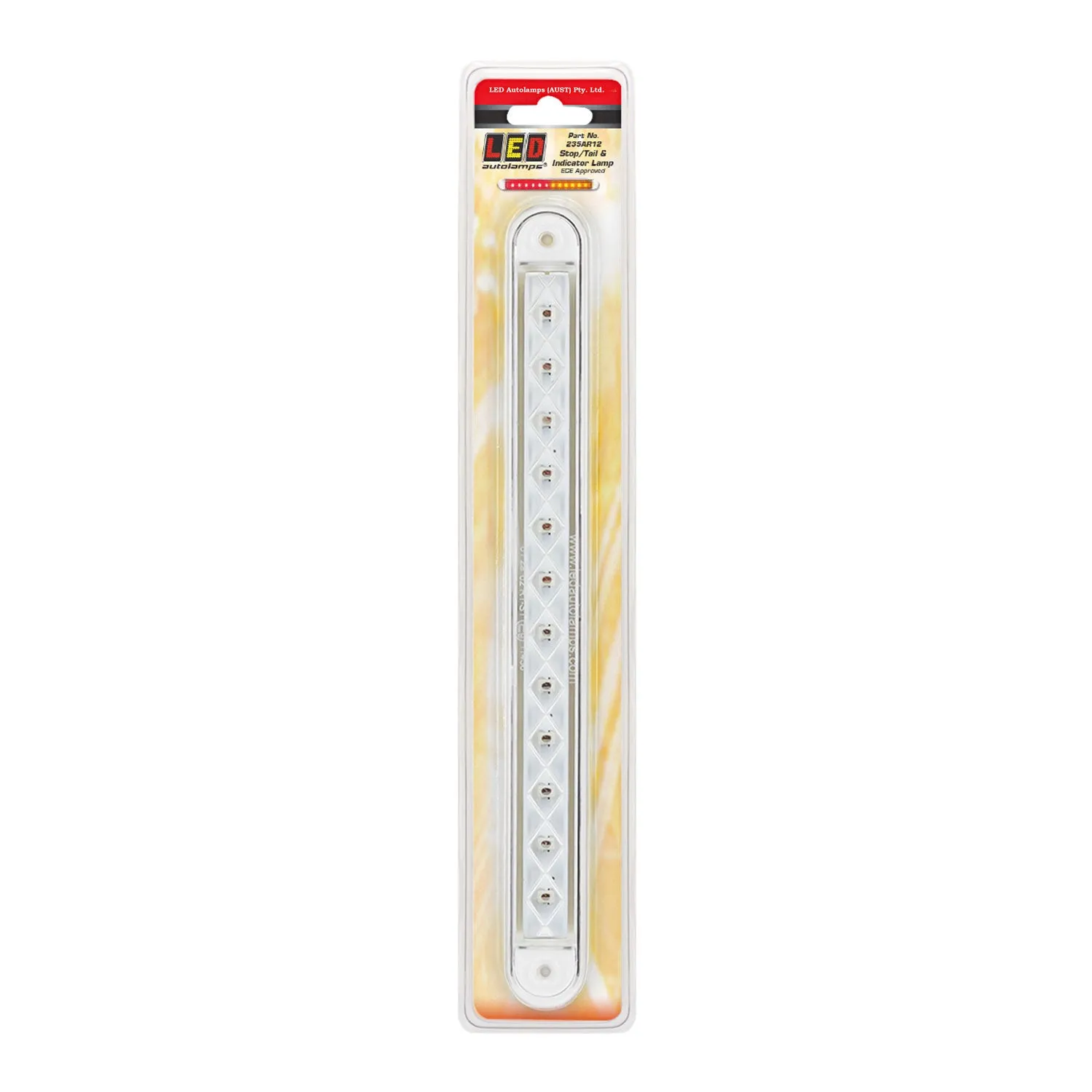 LED Autolamps 235AR12 LED Rear Combination Recessed Strip Lamp - Stop/Tail/Indicator