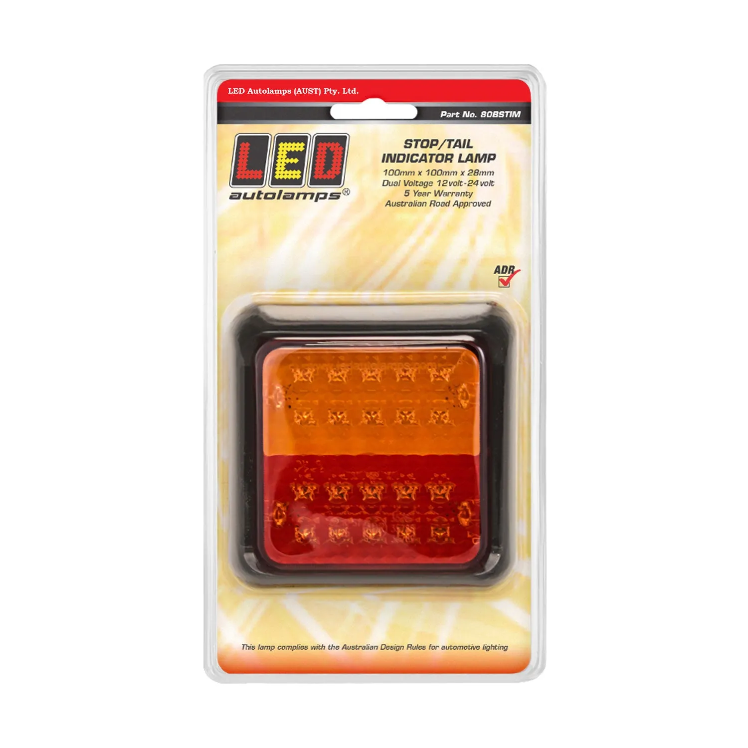 LED Autolamps 80BSTIM Rear Combination Lamp Trailer Lamp