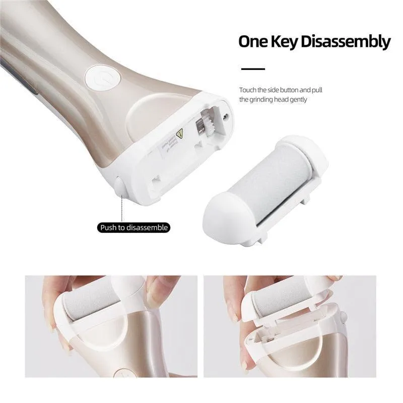 LED  Display Electric Pedicure Foot Grinder Callus Remover Heel Dead