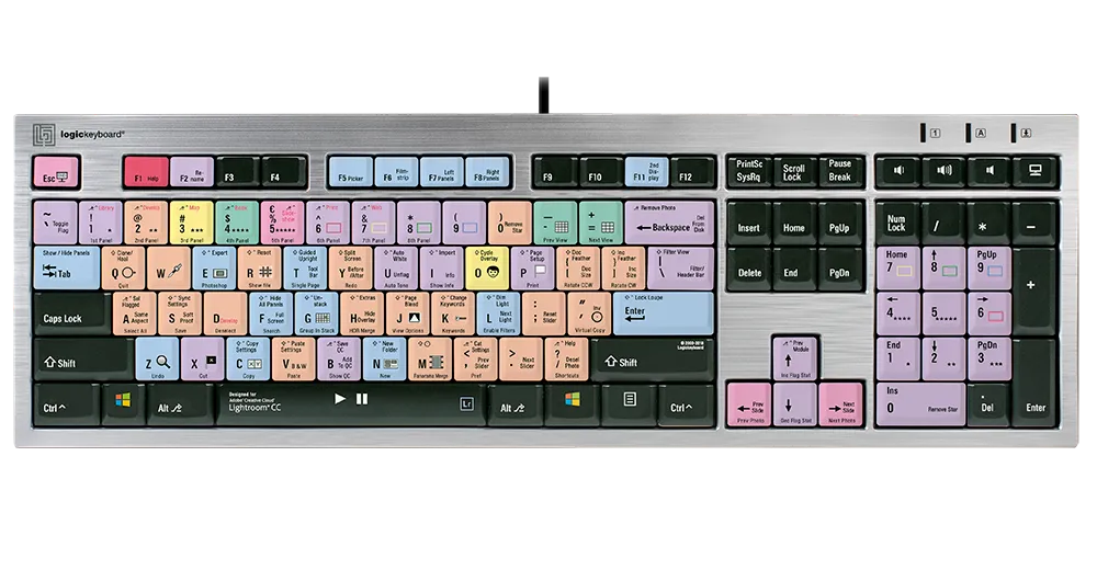 LogicKeyboard Adobe LightRoom CC PC Slim Line US LKBU-LRCC-AJPU-US