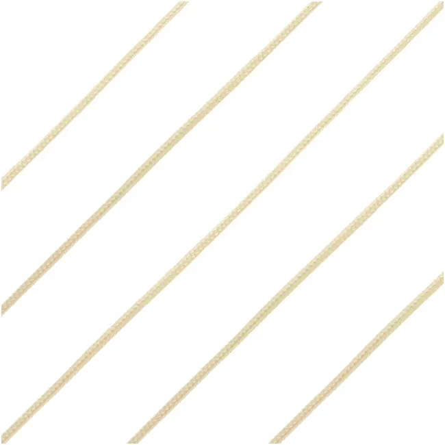 Lovely Knots - Asian Knotting Cord 1mm Thick, 50 Yard Bobbin - Ivory