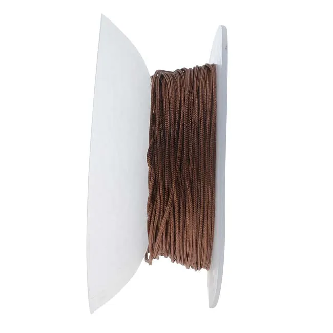 Lovely Knots - Asian Knotting Cord 1mm Thick - Lt Chocolate (50 Yards On Bobbin)