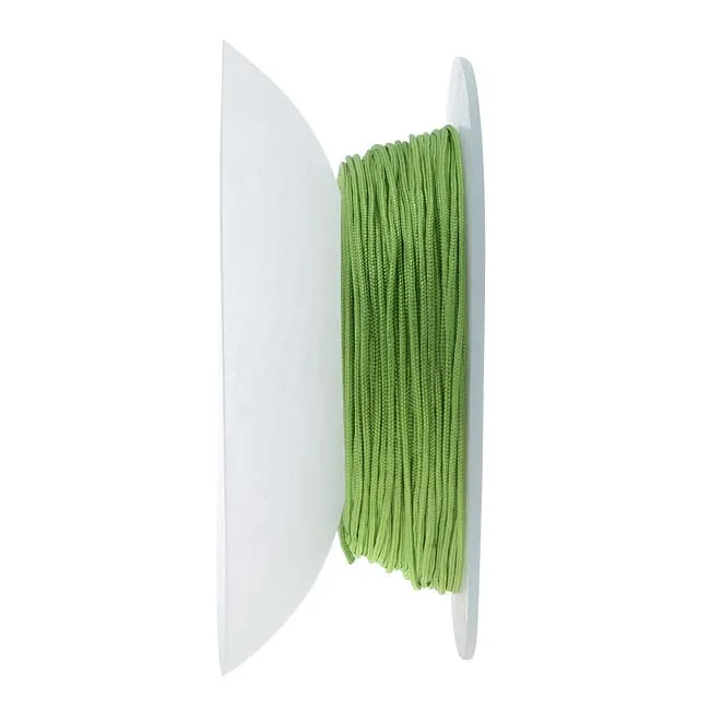 Lovely Knots - Asian Knotting Cord 1mm Thick - Olive Green (50 Yards On Bobbin)