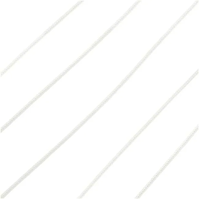 Lovely Knots - Asian Knotting Cord 1mm Thick - White (50 Yards On Bobbin)