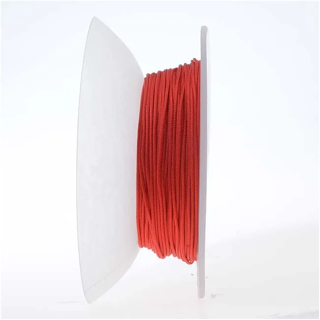 Lovely Knots - Asian Knotting Cord 2mm Thick - Red (50 Yards On Bobbin)
