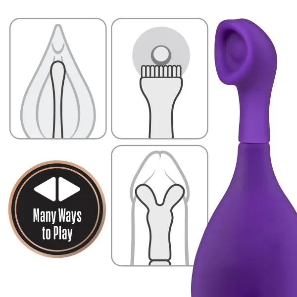 Lush Juna Vibrator with 3 Attachments by Blush Novelties