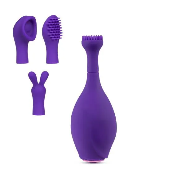 Lush Juna Vibrator with 3 Attachments by Blush Novelties