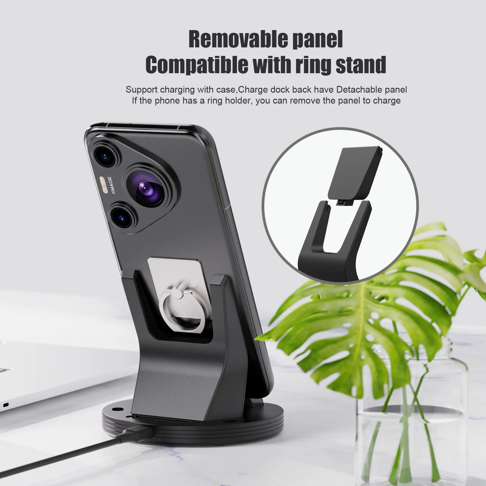 Magnetic Charger Dock Staiton for Samsung Galaxy S24 S23 Ultra S21 S20 Z Flip Huawei Pura 70 Xiaomi 14 Pro Ultra Stand Super Fast Charging Mobile Phone Wireless Holder