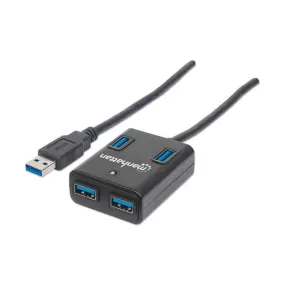 Manhattan 162296 4-Port SuperSpeed USB 3.0 Hub