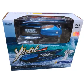 Max Power RC Speedboat - High-Speed Remote Control Yacht for Teens 14 