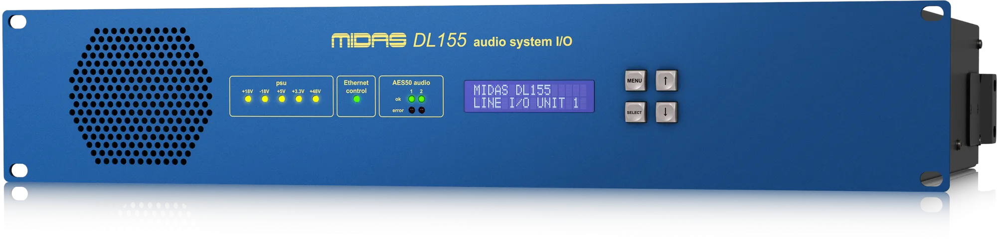 Midas DL155 - 16 Input, 16 Output Stage Box with 8 Midas Microphone Preamplifiers and AES3 Digital Interface