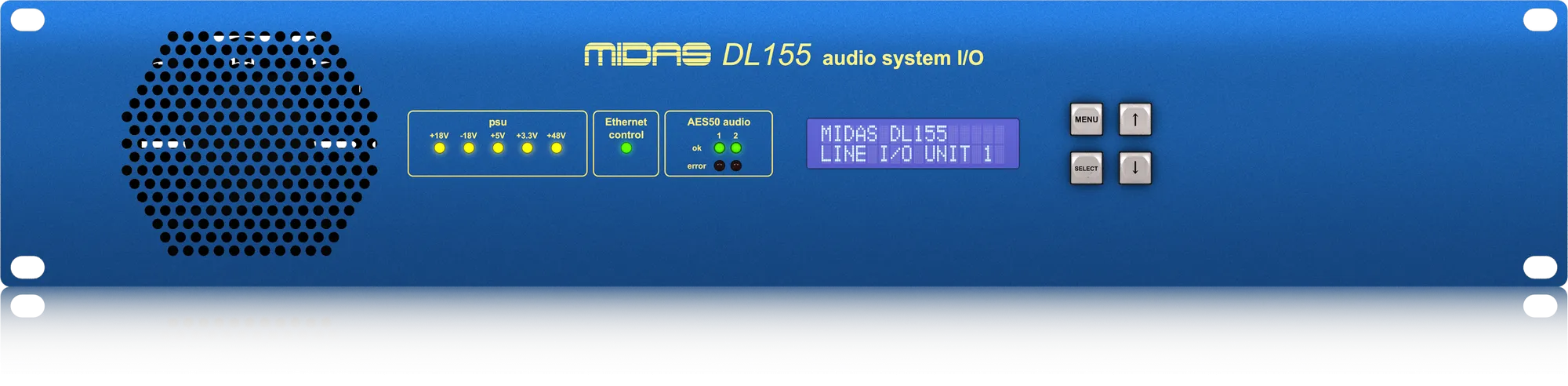 Midas DL155 - 16 Input, 16 Output Stage Box with 8 Midas Microphone Preamplifiers and AES3 Digital Interface