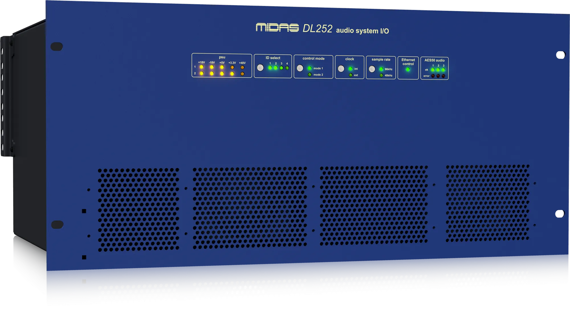 Midas DL252 - 16 Input, 48 Output Stage Box with 16 Midas Microphone Preamplifiers