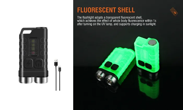 Mini Flashlight LED Keychain F