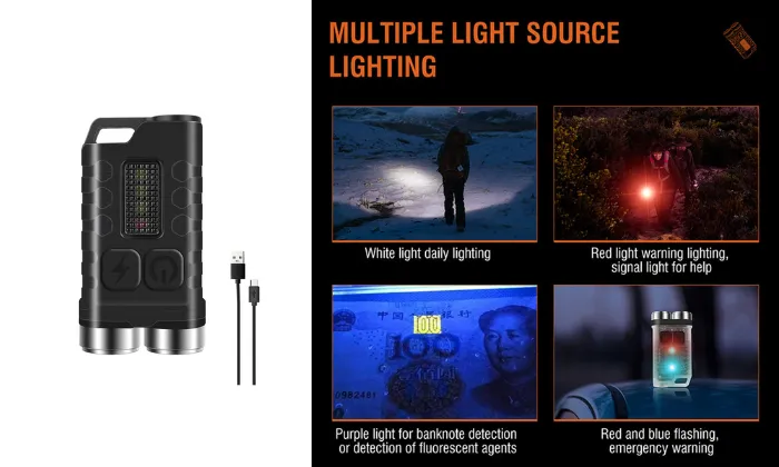 Mini Flashlight LED Keychain F