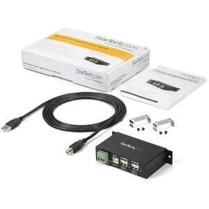 Mountable 4 Port Rugged Industrial USB Hub