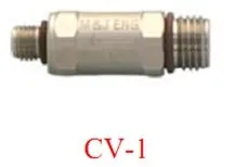 OmniSwivel Check Valve 9/16"-18M TO 3/8"-24M 1lb Spring
