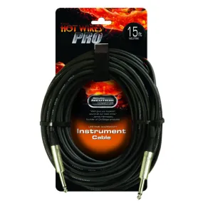 On-Stage IC-15NN 1/4" to 1/4" Instrument Cable with Neutrik Connectors - 15'