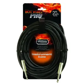 On-Stage IC-20NN 1/4" to 1/4" Instrument Cable with Neutrik Connectors - 20'