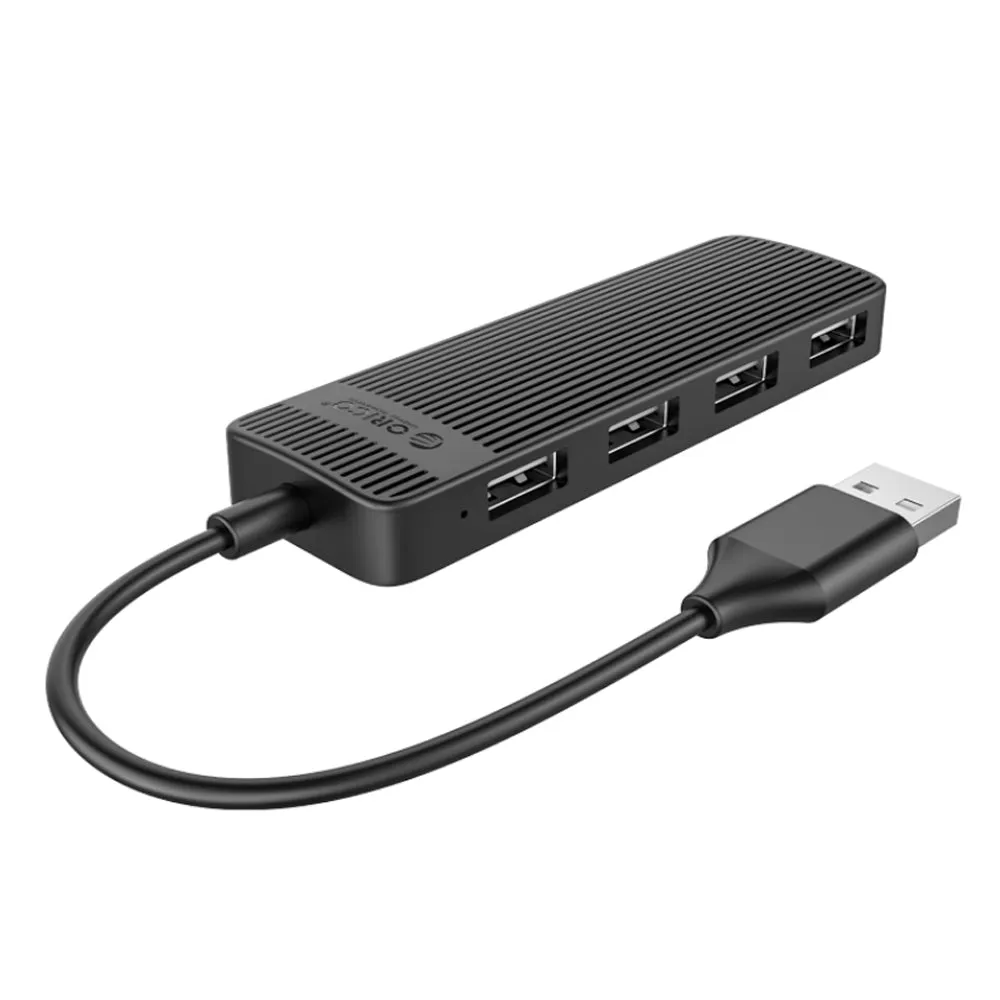ORICO 4-Port USB 2.0 Hub for PCs, MacBook, iMac, Computer Desktops & Laptops (Windows, MacOS & Linux) USB HUB Extension Docking Station | ORICO-FL02