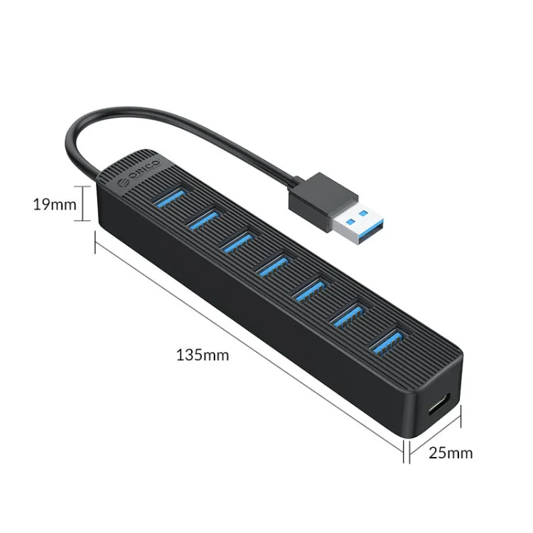 ORICO TWU3-7A-BK 7-Port USB 3.0 HUB