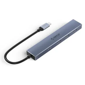 ORICO Type C 4 in 1 Hub Compact and Portable Aluminum Alloy   ABS with 10Gbps Transfer Rate USB 3.2 Type C x 3 Type C PD 100W Drive Free Fast Cooling High-Performance Zero-Latency for Windows Mac OS Linux iPad