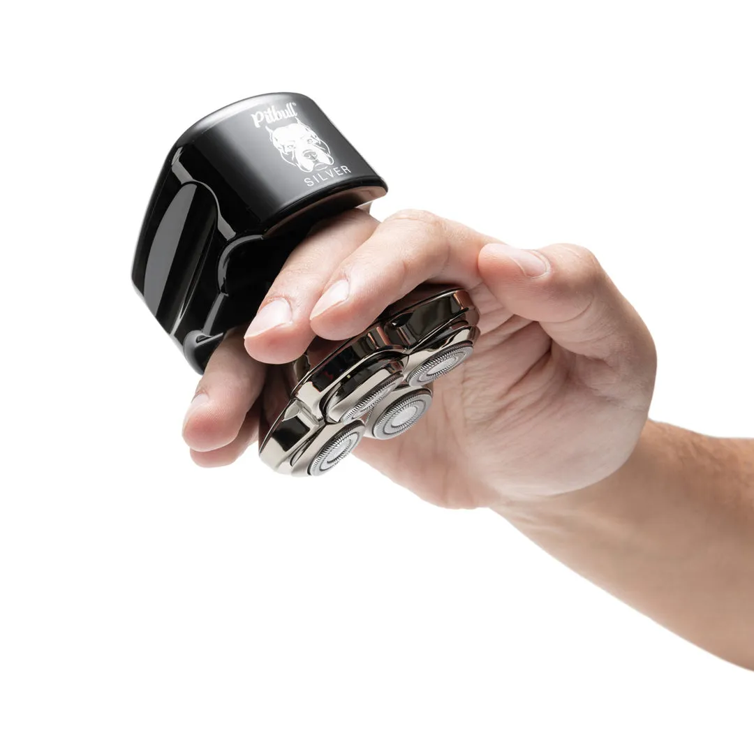 Pitbull Silver PRO Head and Face Shaver (USB Charging Cable)